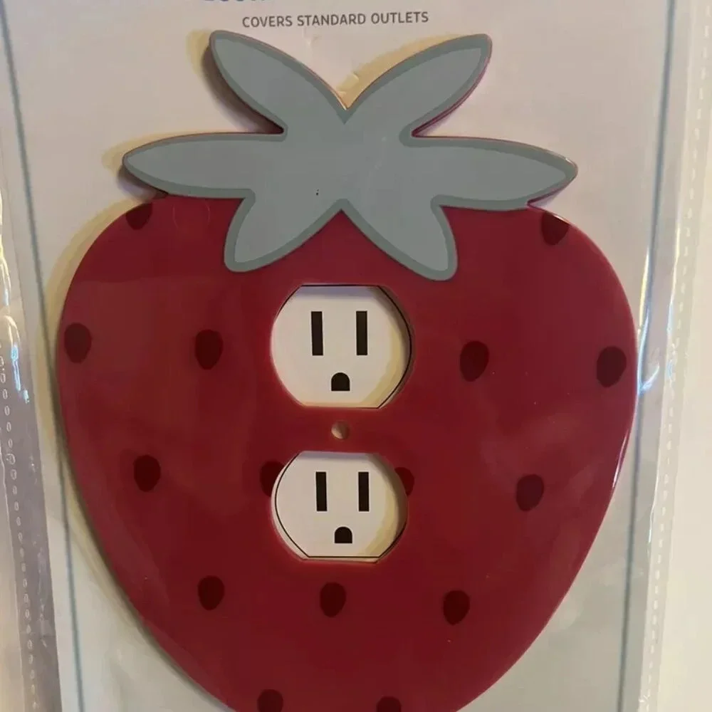 NEW STRAWBERRY Decorative Outlet Faceplate by Target Bullseye Playground